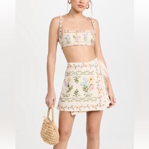 Agua Bendita Floral Bikini and Matching Parero